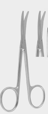 Енуклеарні ножиці з невеликим вигином 13 см (cm)